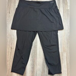 Zuda Black Skirted Yoga Athletic Leggings NWOT​​​